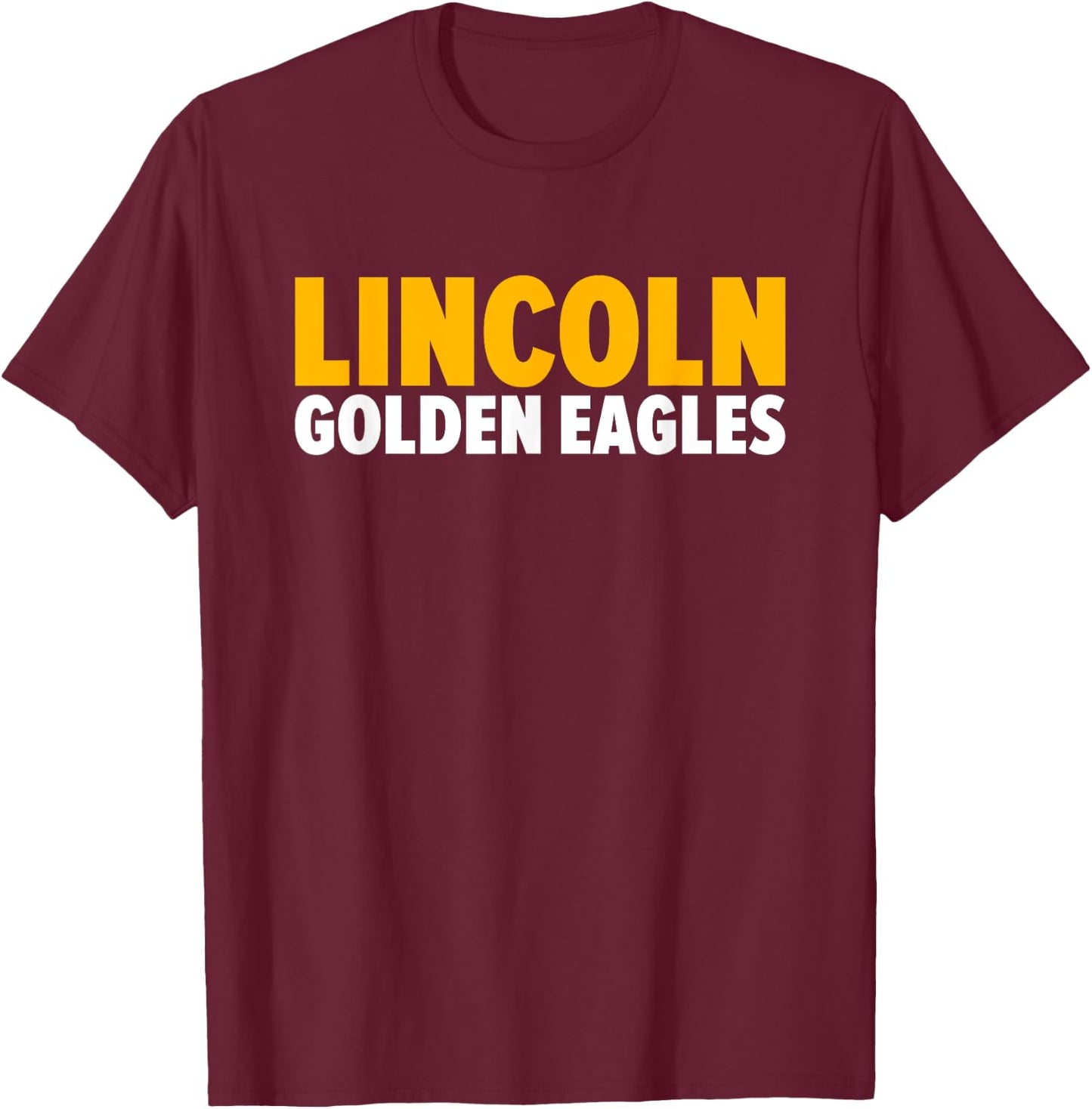 Lincoln Golden Eagles Bold T-Shirt - T-Shirt | Maroon