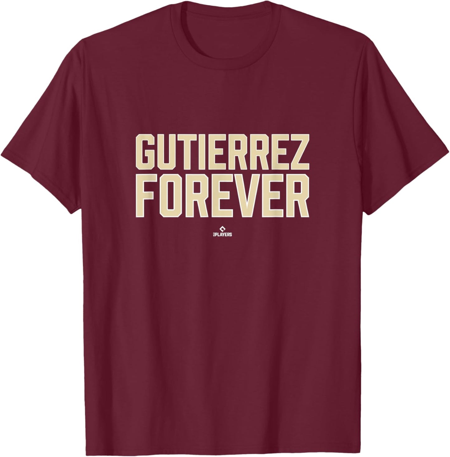 Forever Sergio Gutierrez Prospect Baseball Fan Gear T-Shirt - T-Shirt | Maroon