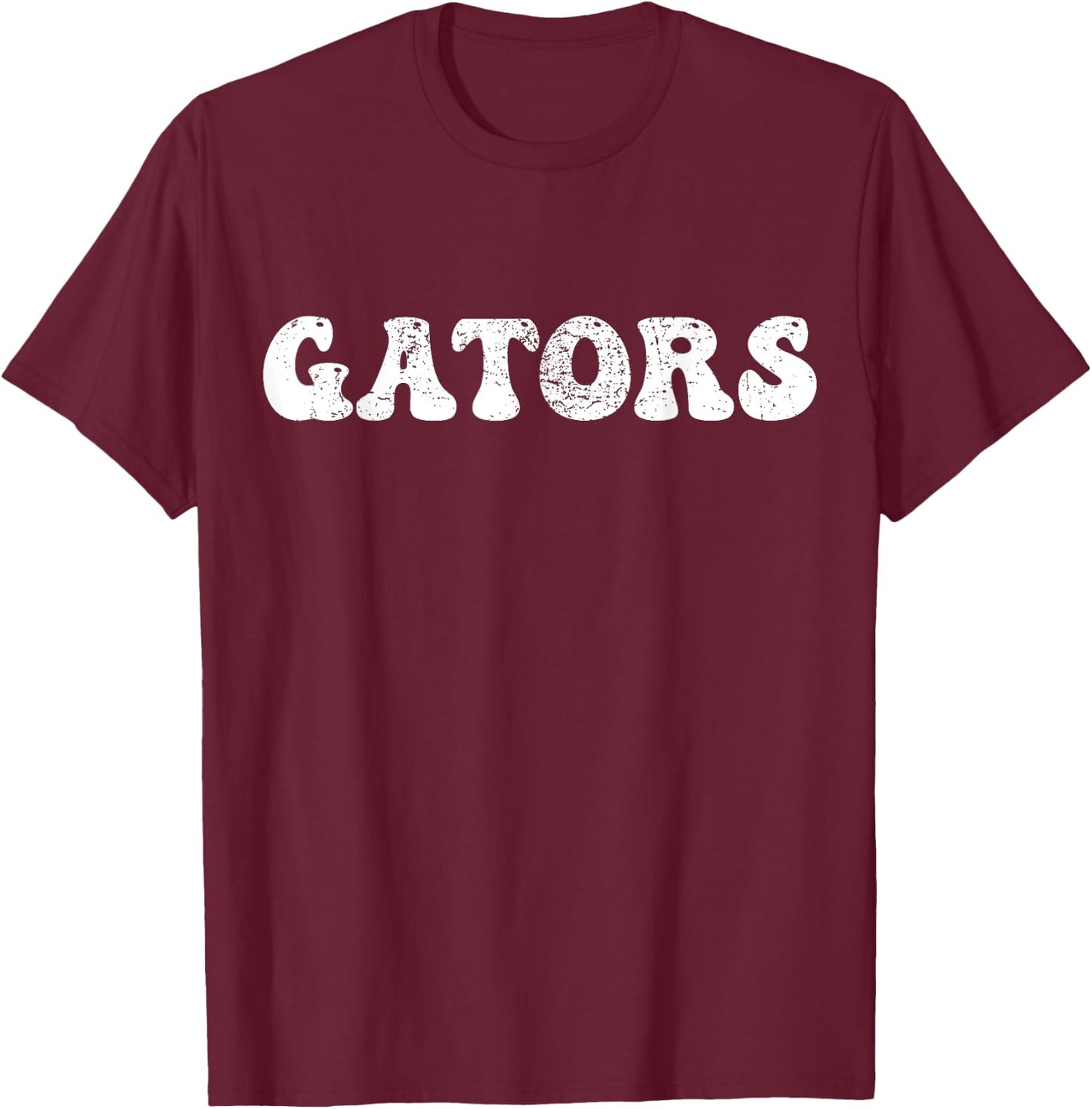 Gators School Sports Fan Team Spirit Mascot Heart Gift T-Shirt - T-Shirt | Maroon