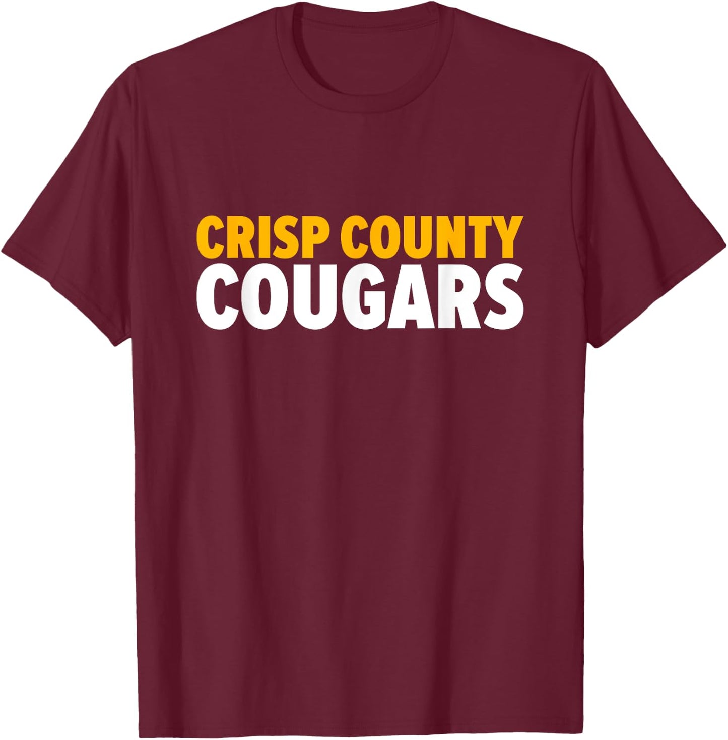 Crisp County Cougars Bold T-Shirt - T-Shirt | Maroon