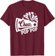 Cheer Pop Pop Of A Cheerleader Pop Pop Cheerleading Pop Pop T-Shirt - T-Shirt | Maroon