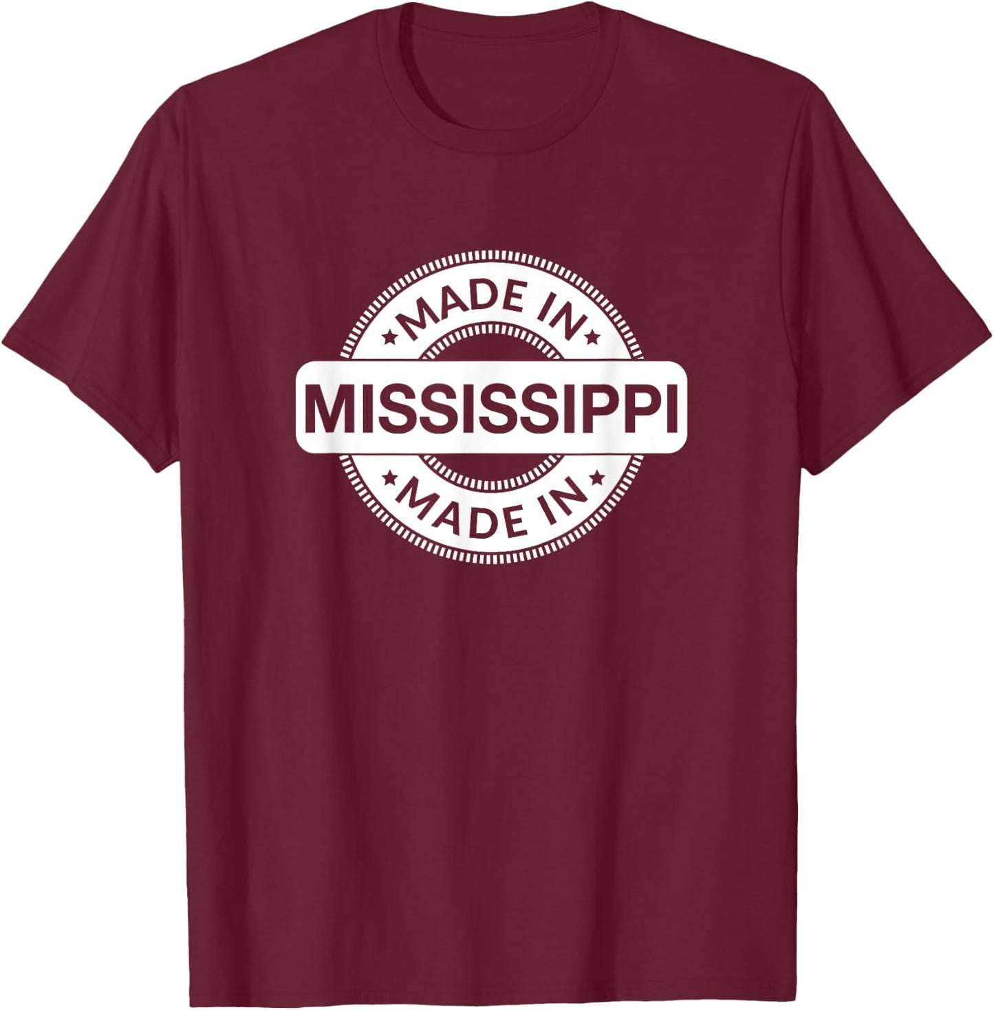 MISSISSIPPI Home - Made in MISSISSIPPI - Classic T-Shirt - T-Shirt | Maroon