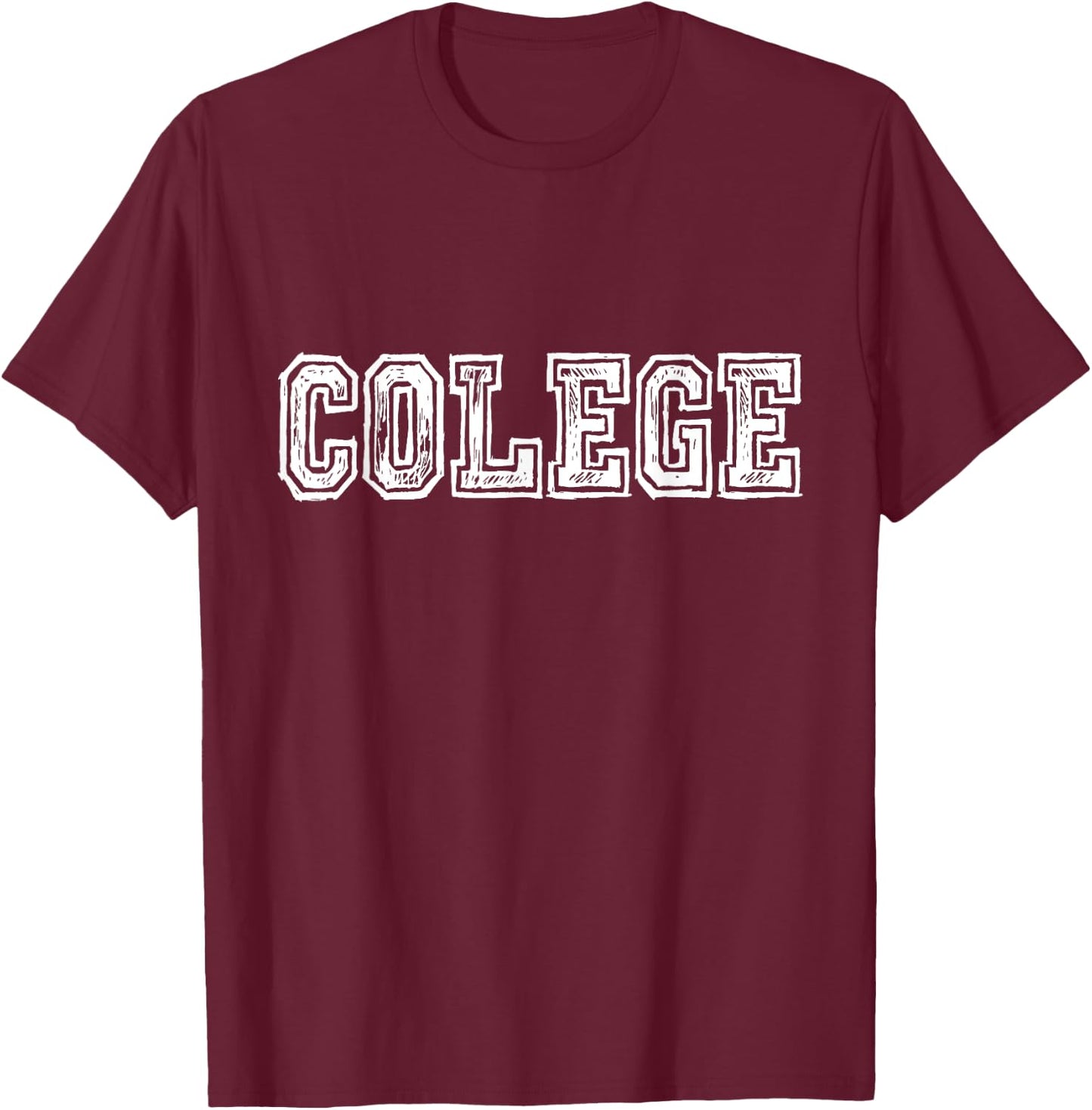 College Misspelled Colege Shirt University Funny T-Shirt - T-Shirt | Maroon
