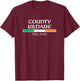 County Kildare Ireland T-Shirt - T-Shirt | Maroon