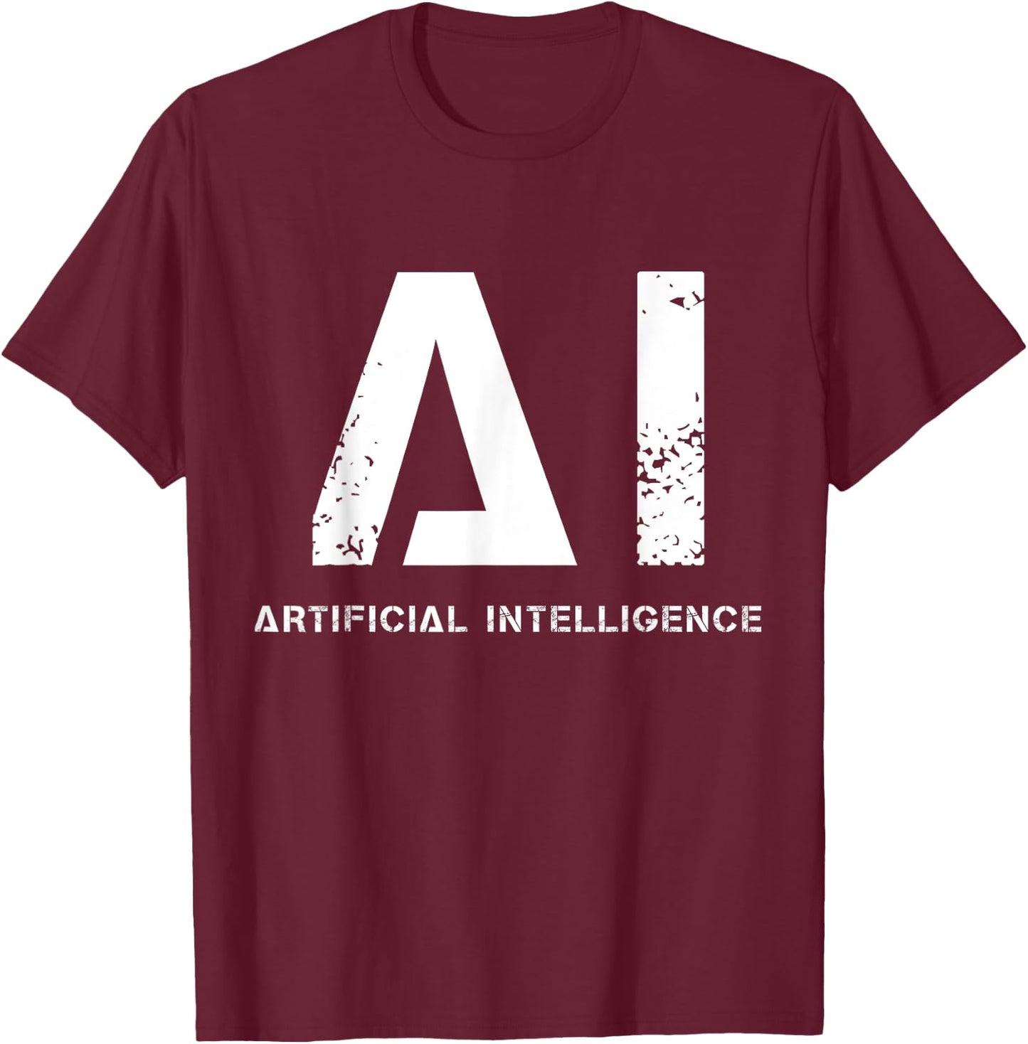 Artificial intelligence - robot engineer Cyborg future T-Shirt - T-Shirt | Maroon