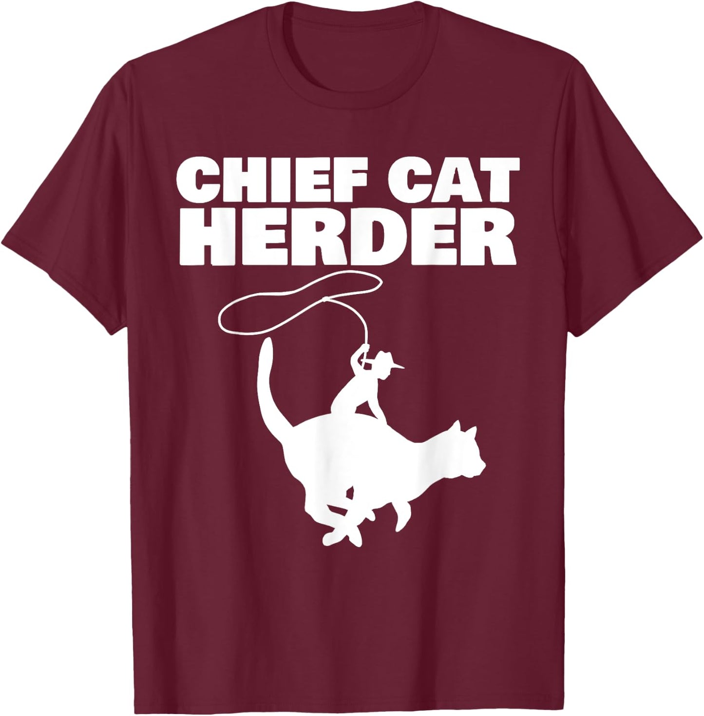 Chief Cat Herder Women T-Shirt - T-Shirt | Maroon