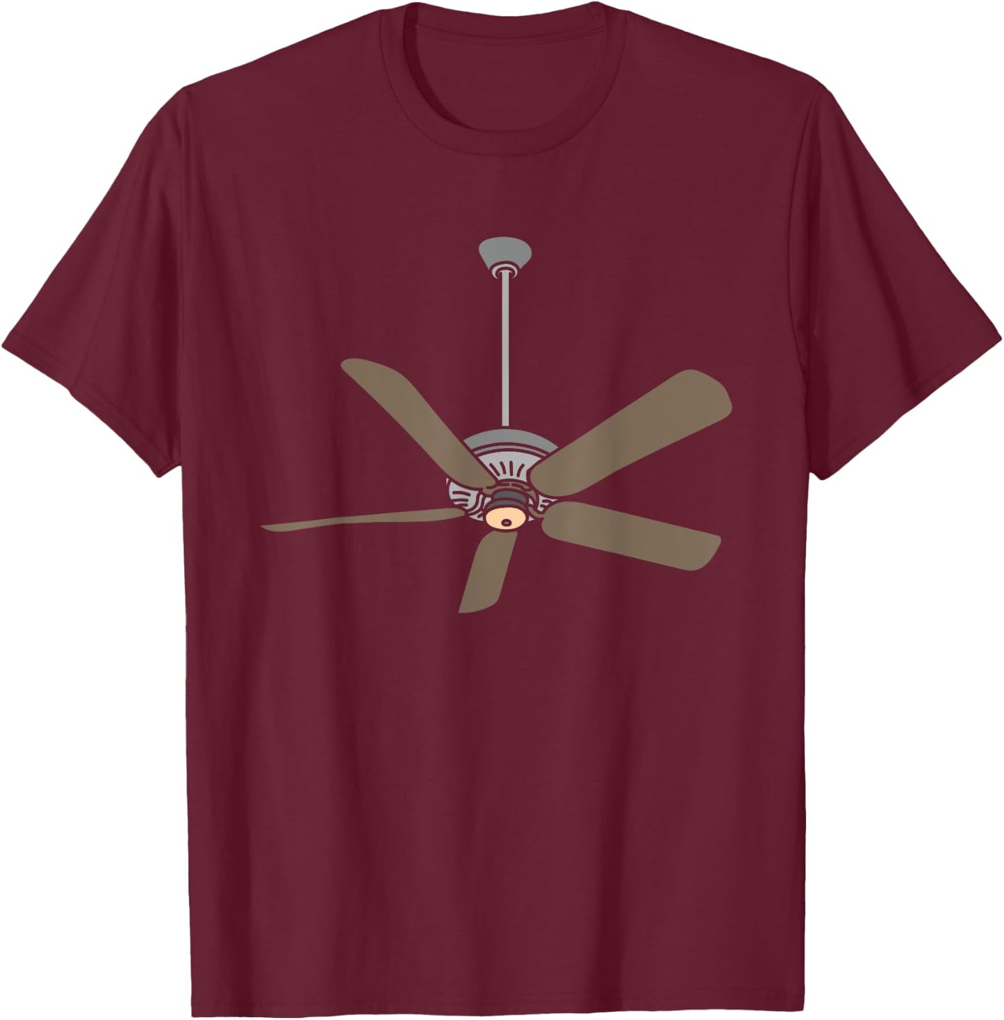 Ceiling Fan Lazy DIY Halloween Costume Funny Easy T-Shirt - T-Shirt | Maroon