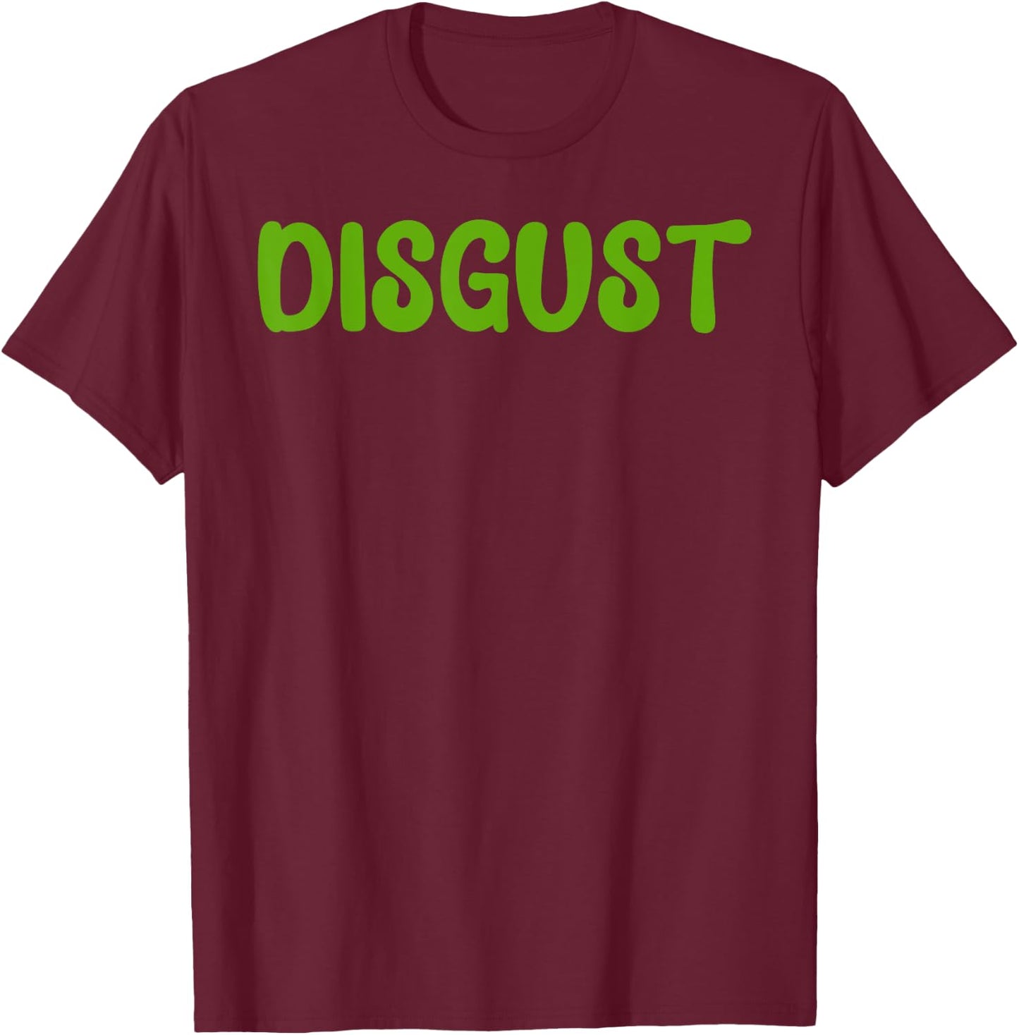 Disgust Lazy Halloween Costume Funny Last Minute Kids T-Shirt - T-Shirt | Maroon