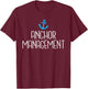 Anchor Management Boat Captain Sailors T-Shirt - T-Shirt | Maroon