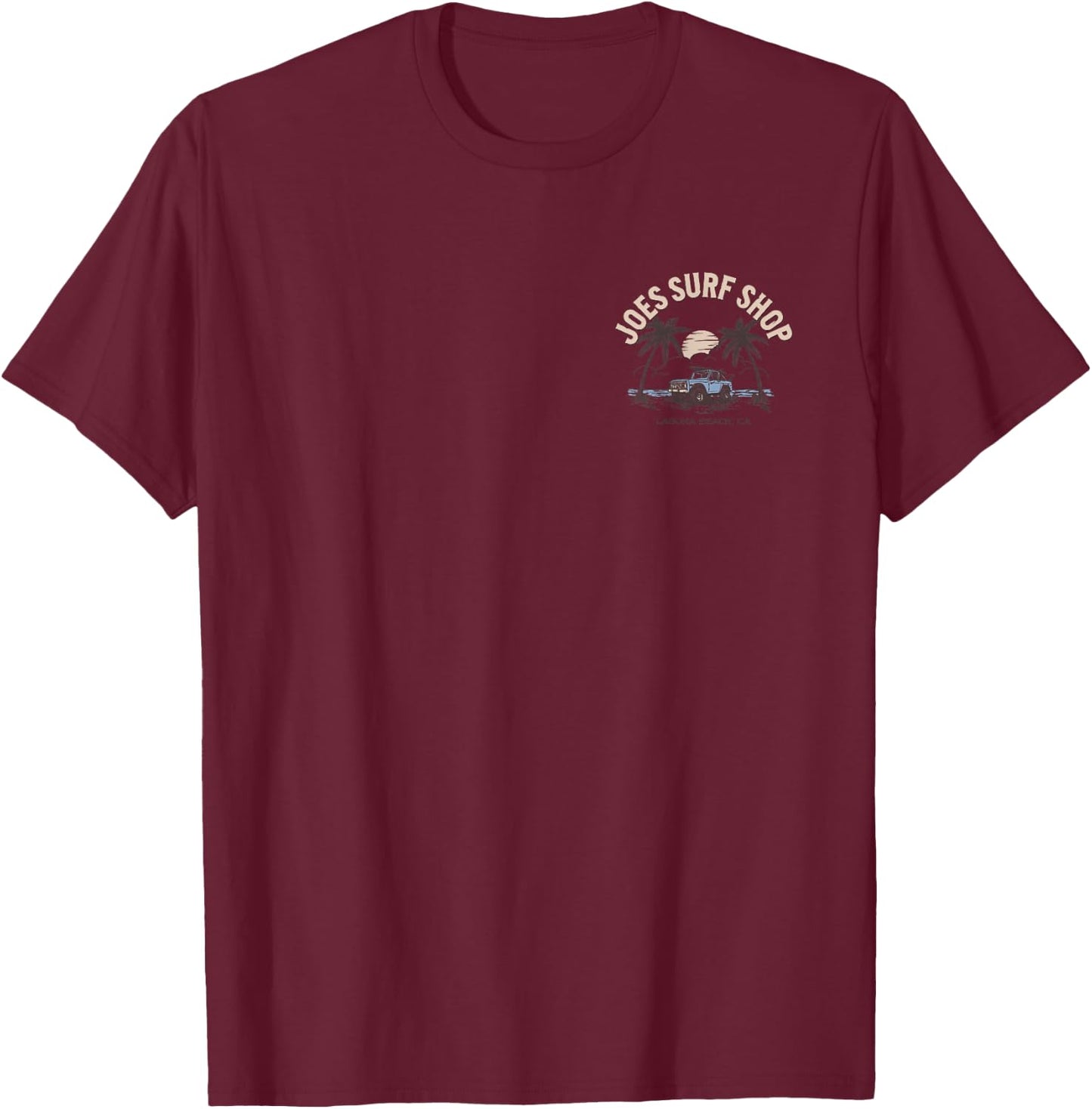Joe's Surf Shop Early Bird Logo Graphic T-Shirt - T-Shirt | Maroon