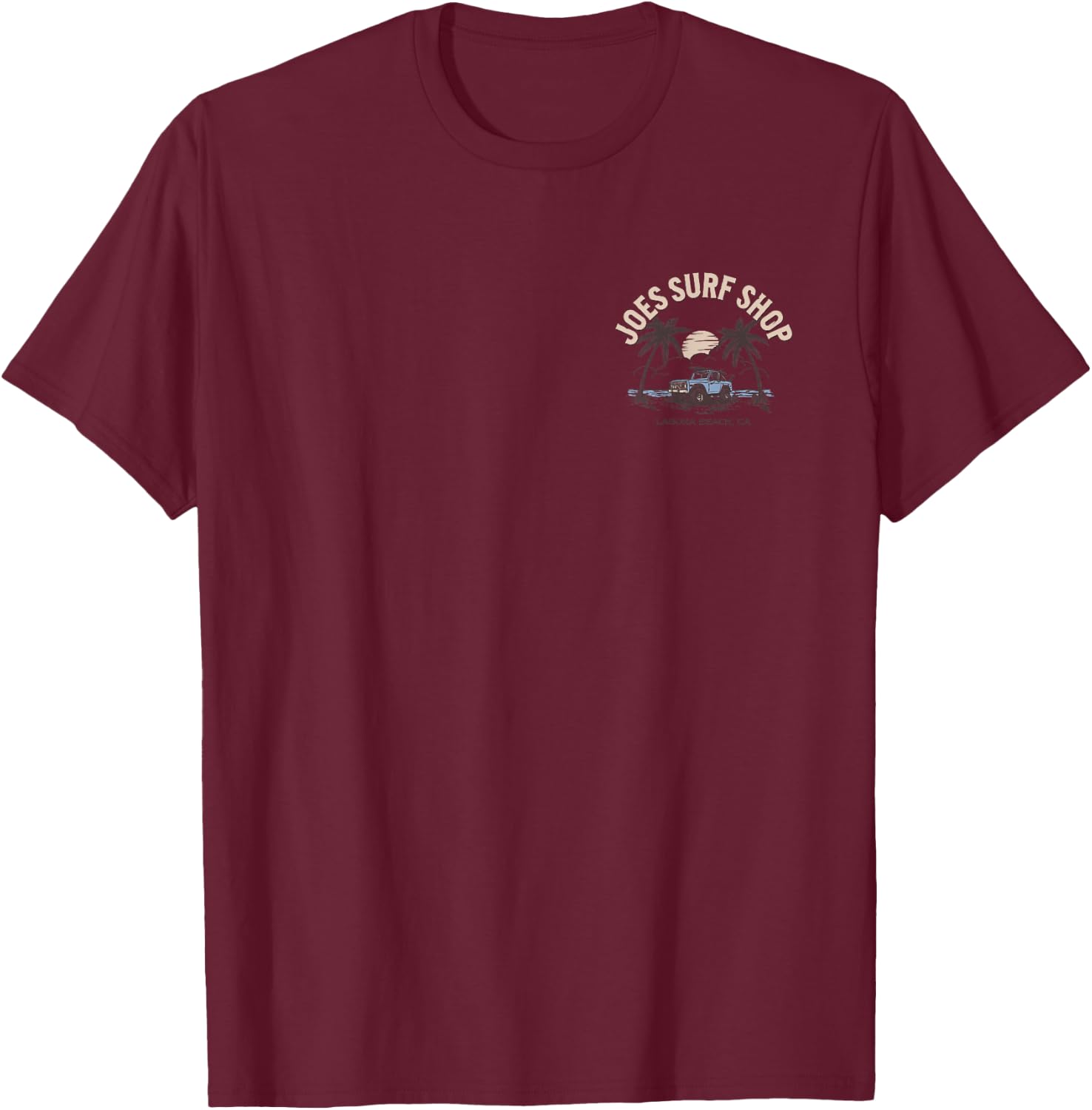 Joe's Surf Shop Early Bird Logo Graphic T-Shirt - T-Shirt | Maroon