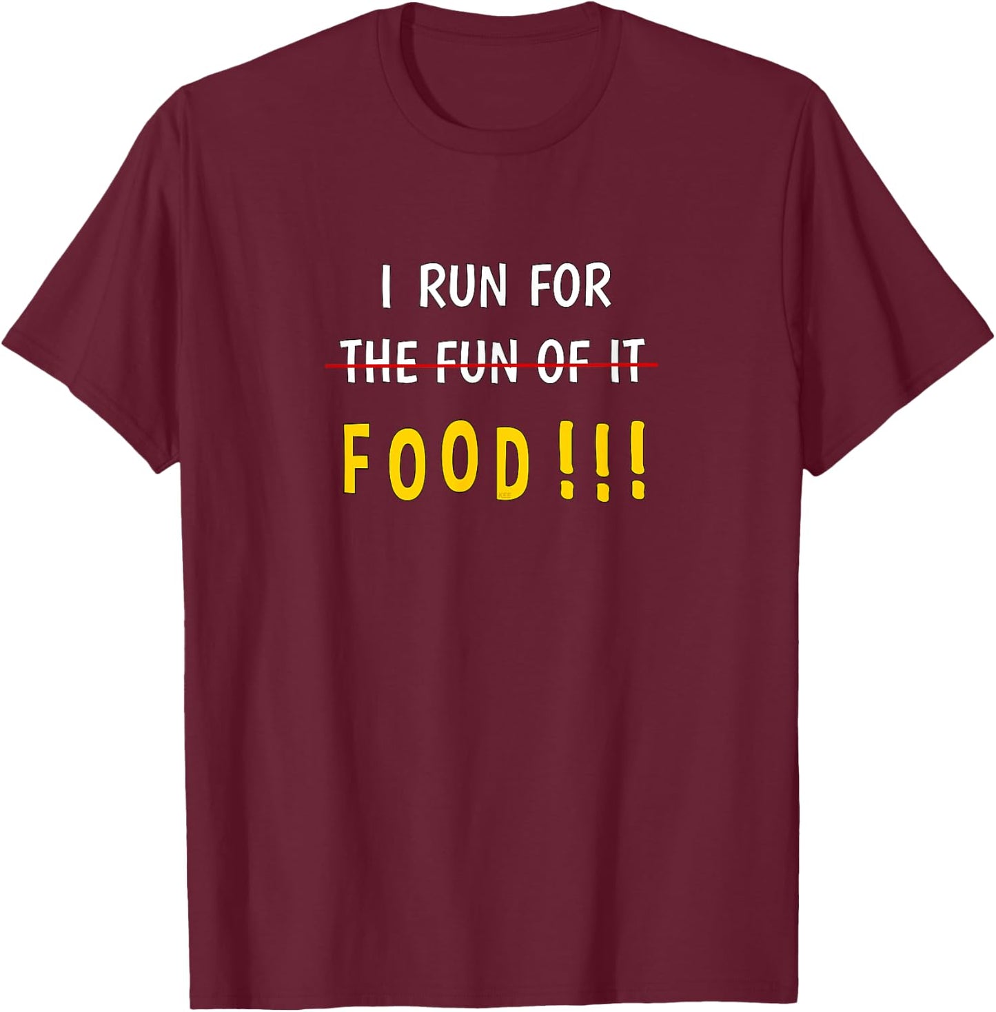 Funny Food Running Shirt Motivational Workout Shirts Women T-Shirt - T-Shirt | Maroon