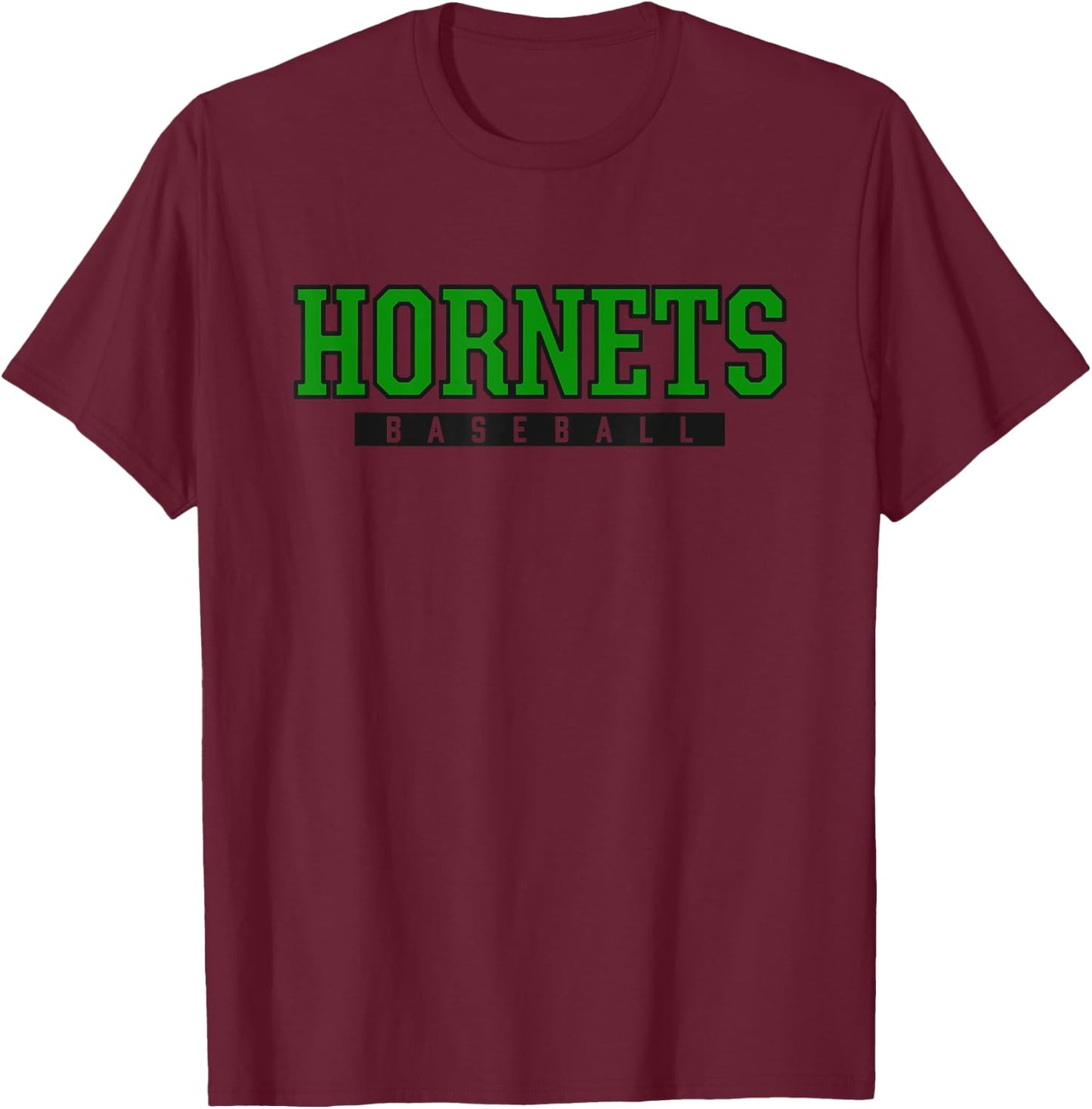 Highland Hornets Baseball T-Shirt - T-Shirt | Maroon