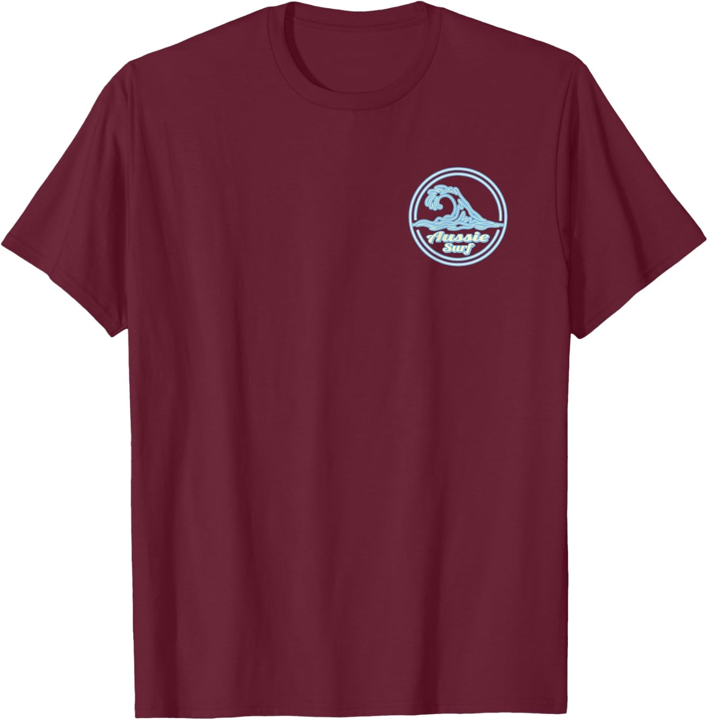 Byron Bay Big Wave Surf Club, surfing graphic T-Shirt - T-Shirt | Maroon