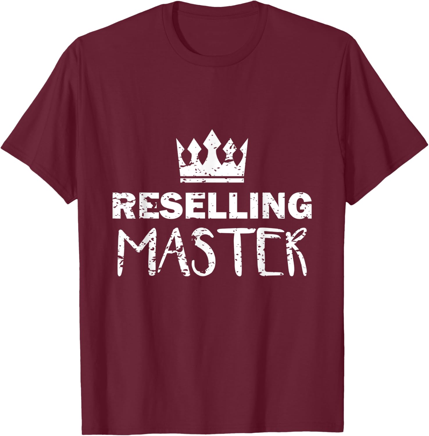 Flea Market Reselling Master for Vendors Yard Sales T-Shirt - T-Shirt | Maroon
