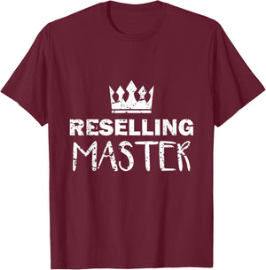 Flea Market Reselling Master for Vendors Yard Sales T-Shirt - T-Shirt | Maroon