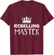 Flea Market Reselling Master for Vendors Yard Sales T-Shirt - T-Shirt | Maroon