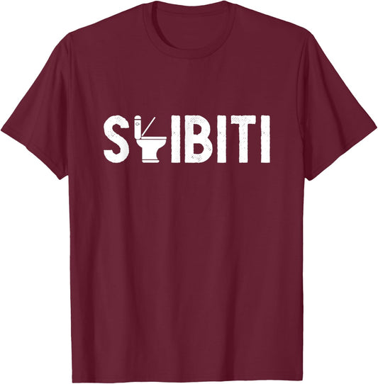 Skibiti Toilet Gen Alpha Slang Meme Skibiti Ohio Rizzler T-Shirt - T-Shirt | Maroon