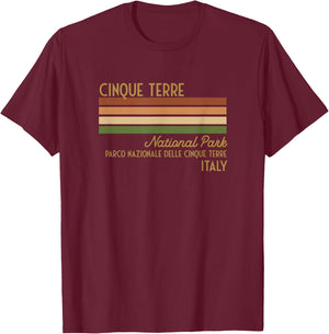 Italy Cinque Terre National Park T-Shirt - T-Shirt | Maroon