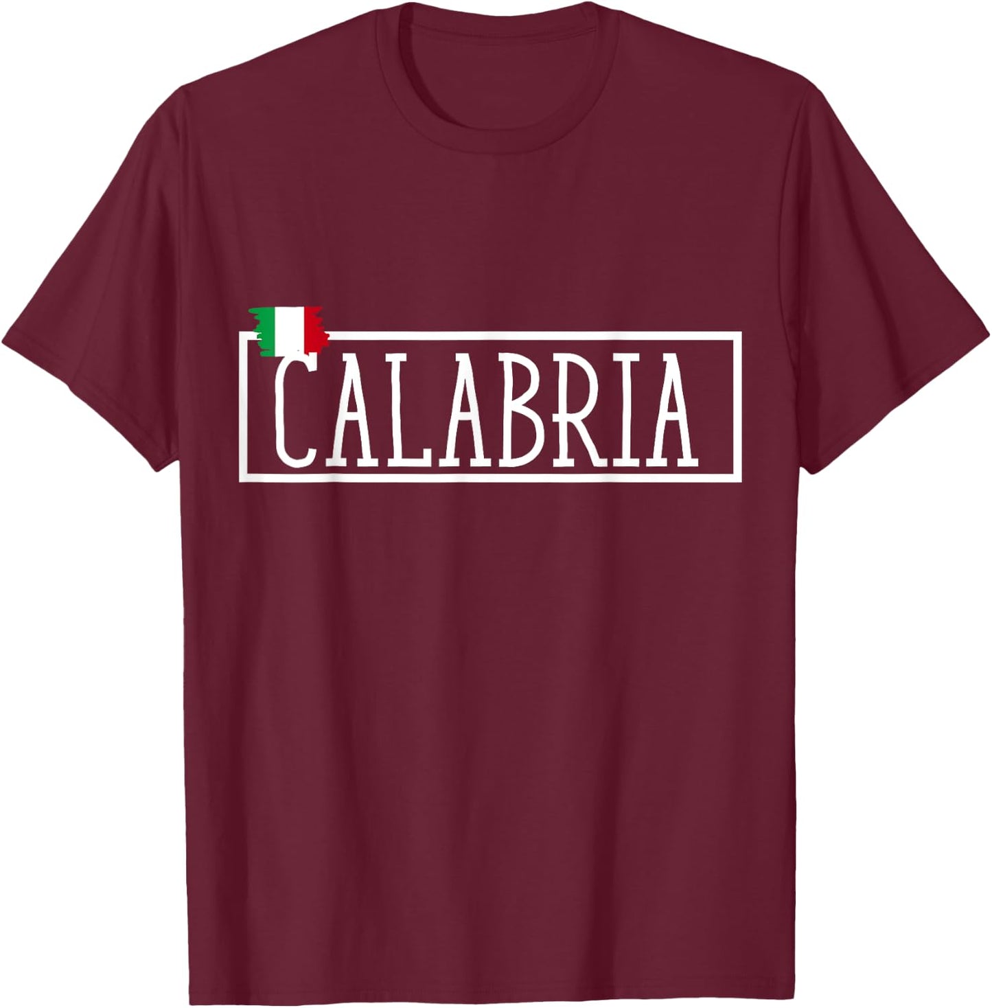 Calabria City Italy Vacations Traveling Italian Women Men T-Shirt - T-Shirt | Maroon