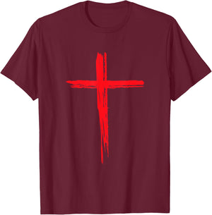 SOLD On Jesus Cross T-Shirt - T-Shirt | Maroon