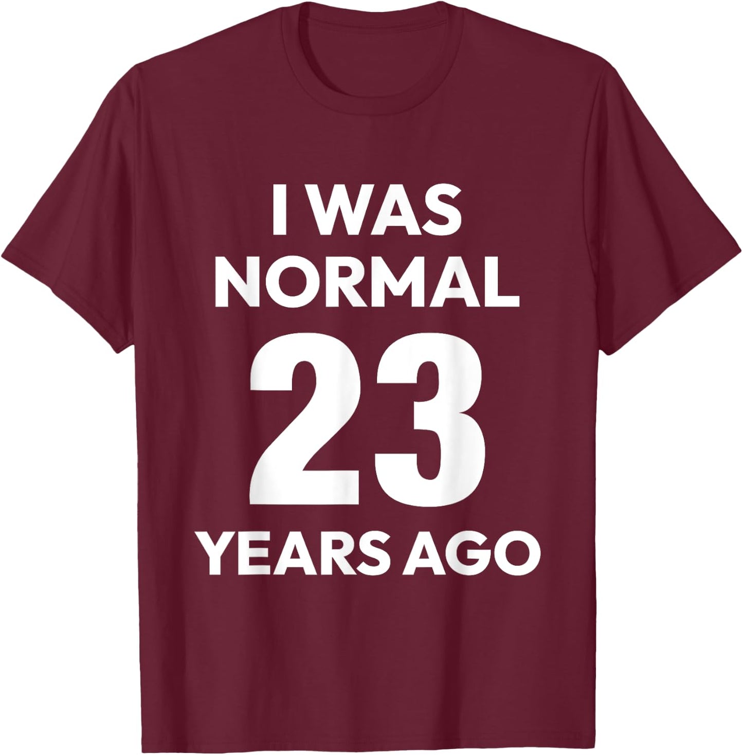 23rd Wedding Anniversary Couples Funny Husband Wife 23 Years T-Shirt - T-Shirt | Maroon