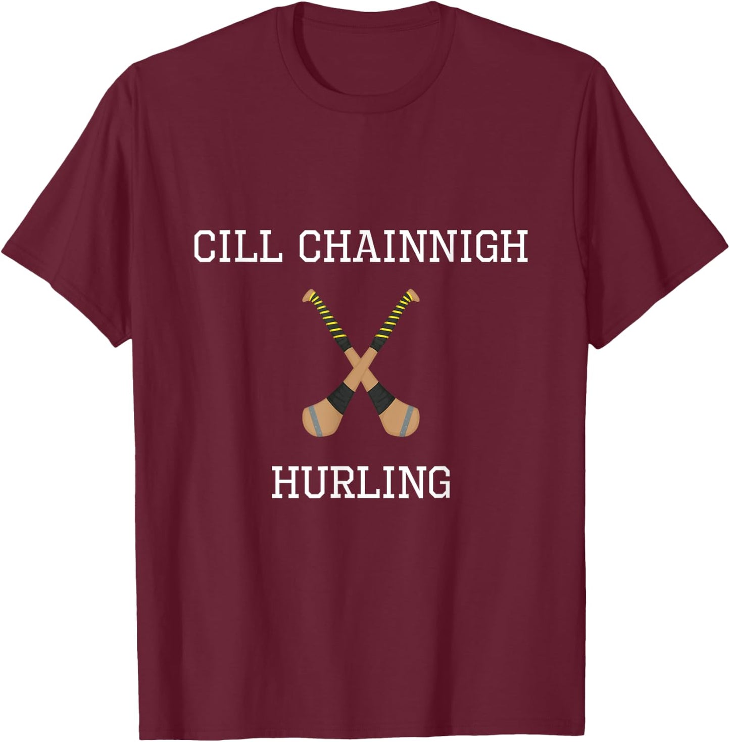Kilkenny Cill Chainnigh Hurling Irish County Ireland Hurling T-Shirt - T-Shirt | Maroon