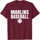 Marlins Mercy Baseball T-Shirt - T-Shirt | Maroon