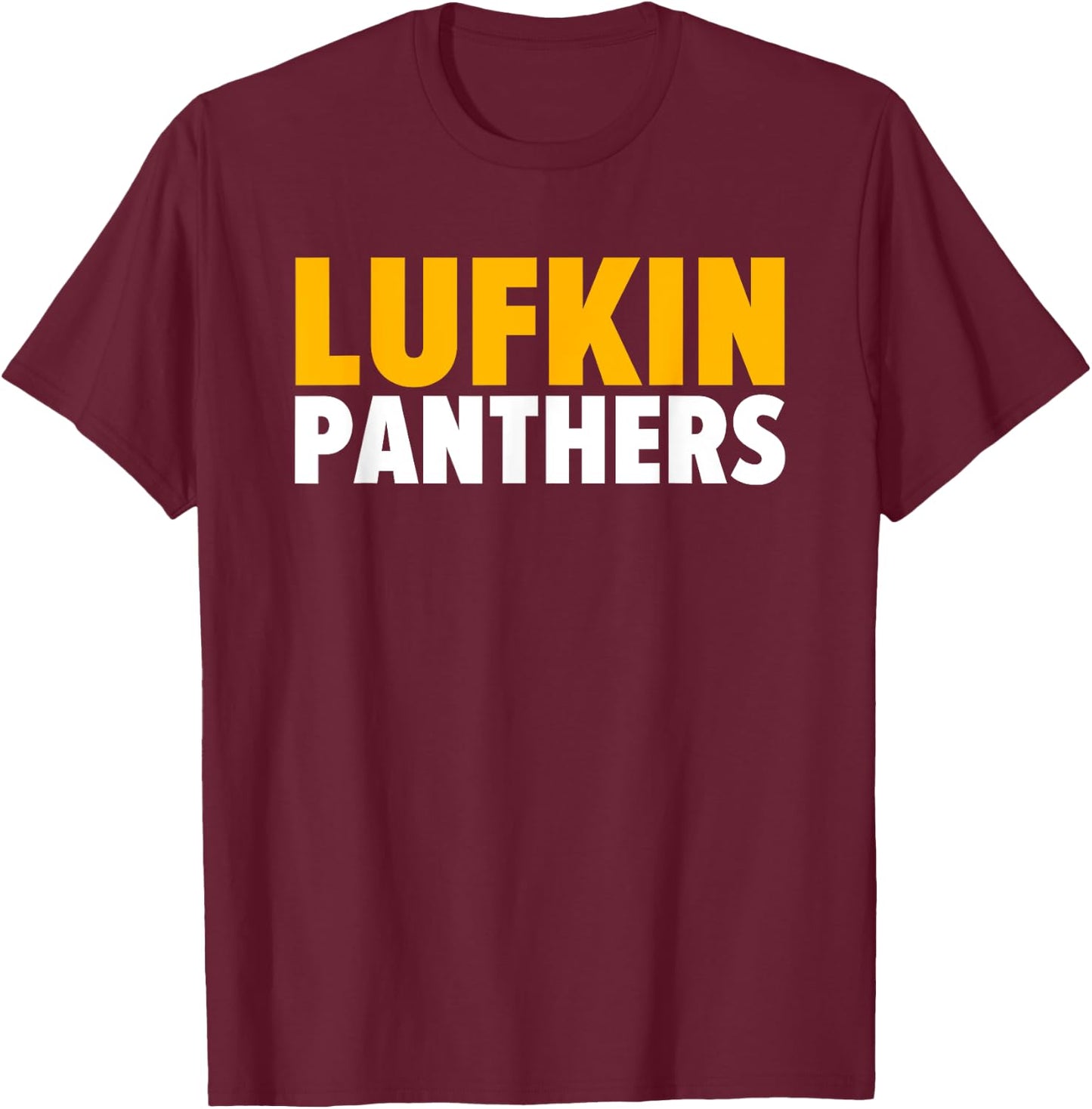 Lufkin Panthers Bold T-Shirt - T-Shirt | Maroon