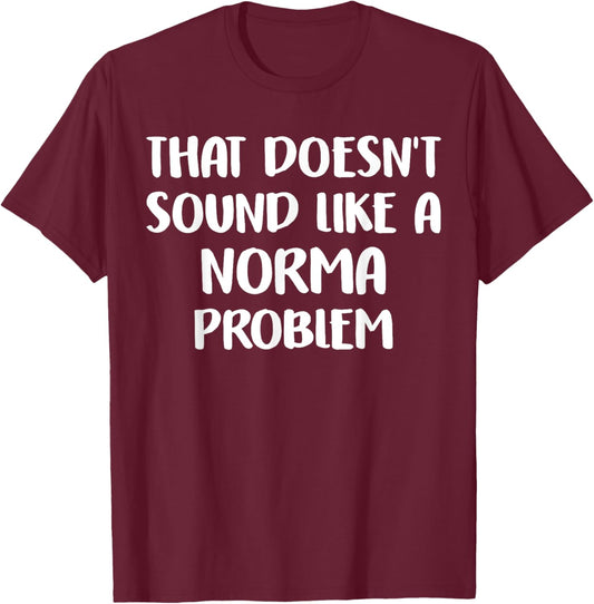 Norma Personalized Cute Flower Girls Norma Name T-Shirt - T-Shirt | Maroon