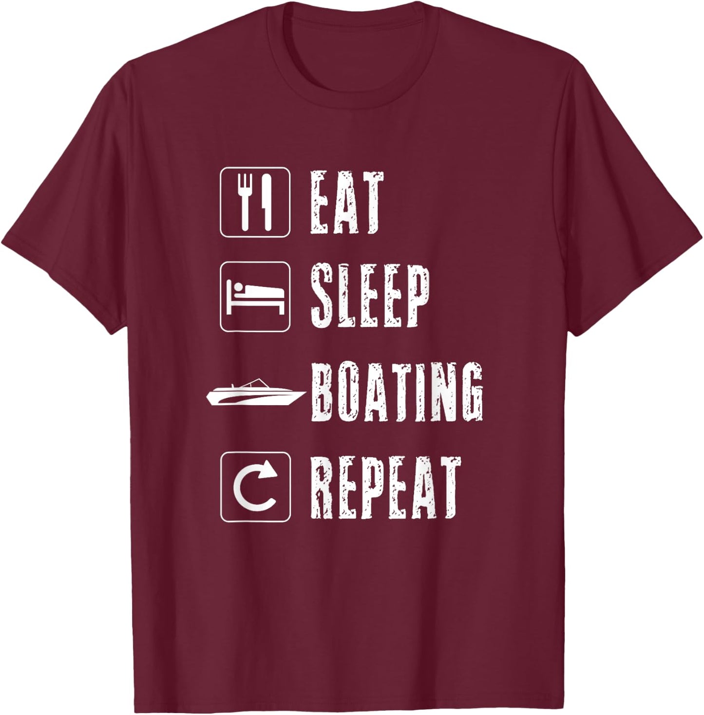 Boating Men Women Boataholic Boater Speed Powerboat Sailing T-Shirt - T-Shirt | Maroon
