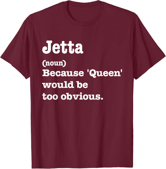 JETTA Sarcasm Queen - Custom JETTA Women's T-Shirt - T-Shirt | Maroon