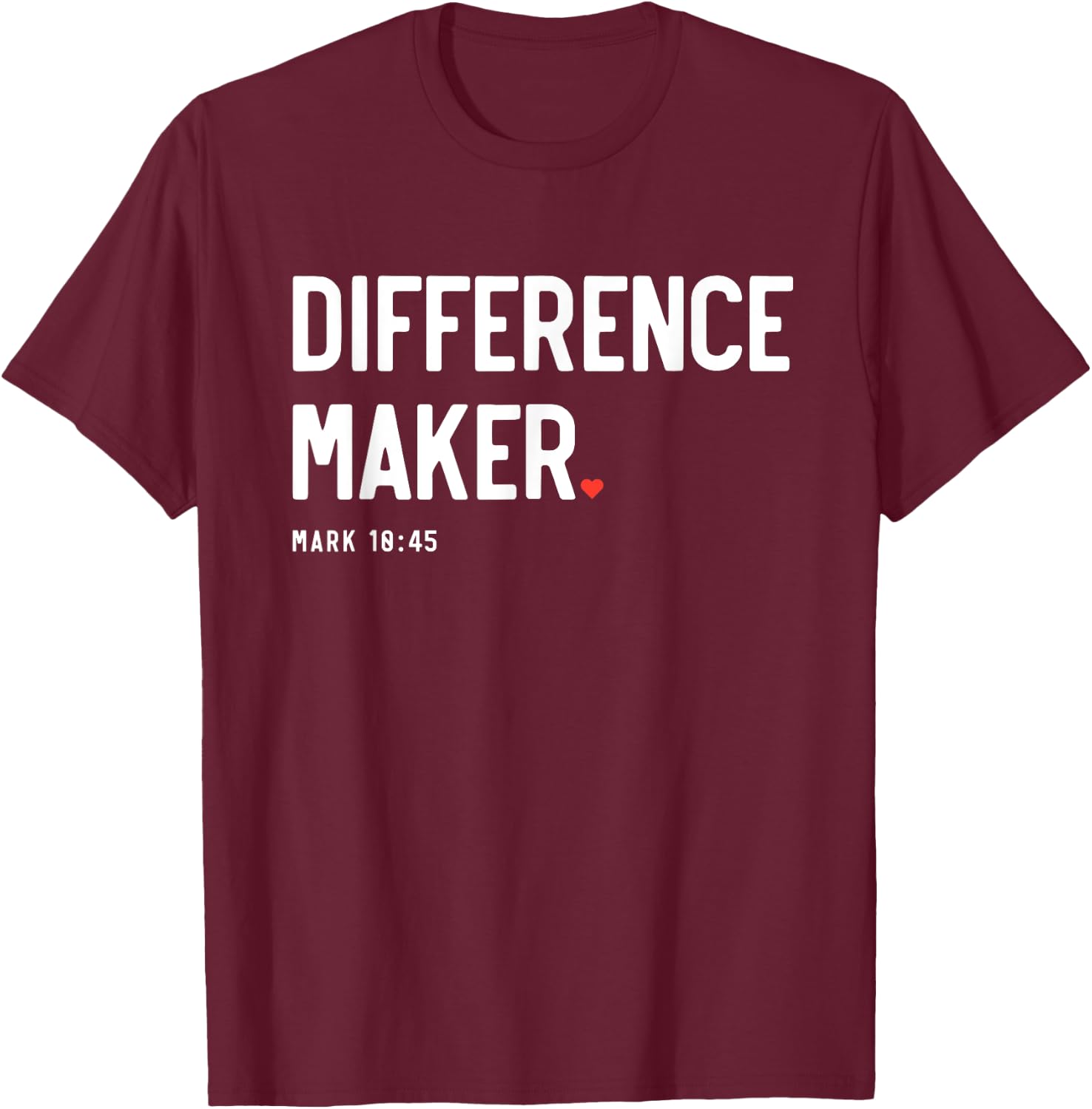 Missions Trip Difference Maker Christian Gifts Missions Trip T-Shirt - T-Shirt | Maroon
