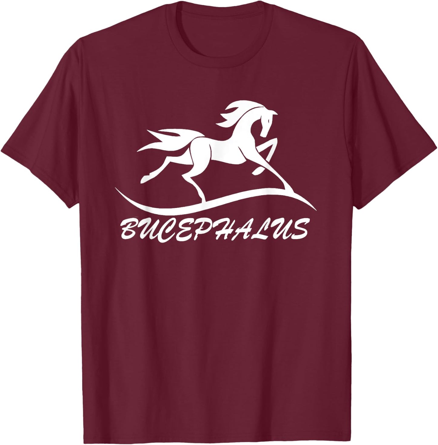 Bucephalus - Alexander the Great Horse - Hippology History T-Shirt - T-Shirt | Maroon