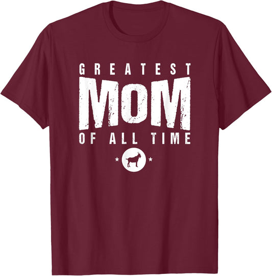 Greatest Mom of All Time Mother's Day #1 Best Mama Goat Icon T-Shirt - T-Shirt | Maroon