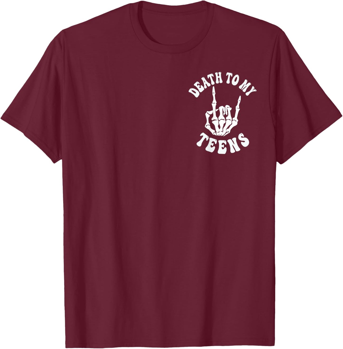 Funny Death To My Teens R.I.P Turning Twenties 20th Birthday T-Shirt - T-Shirt | Maroon