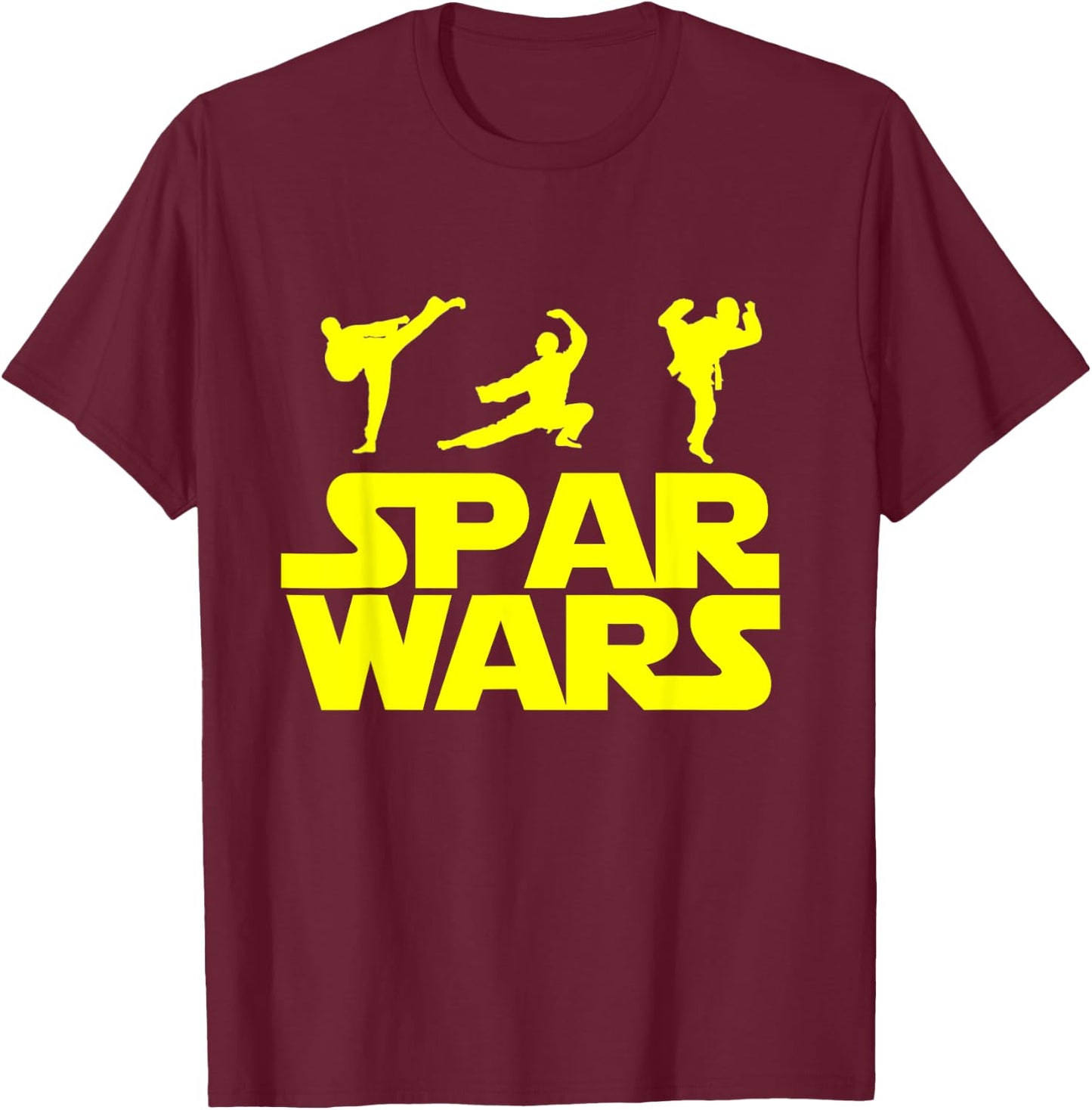 Spar Wars Taekwondo MMA Karate T Shirt T-Shirt - T-Shirt | Maroon