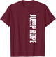 Jump Rope Vintage Distressed Jumping Rope T-Shirt - T-Shirt | Maroon