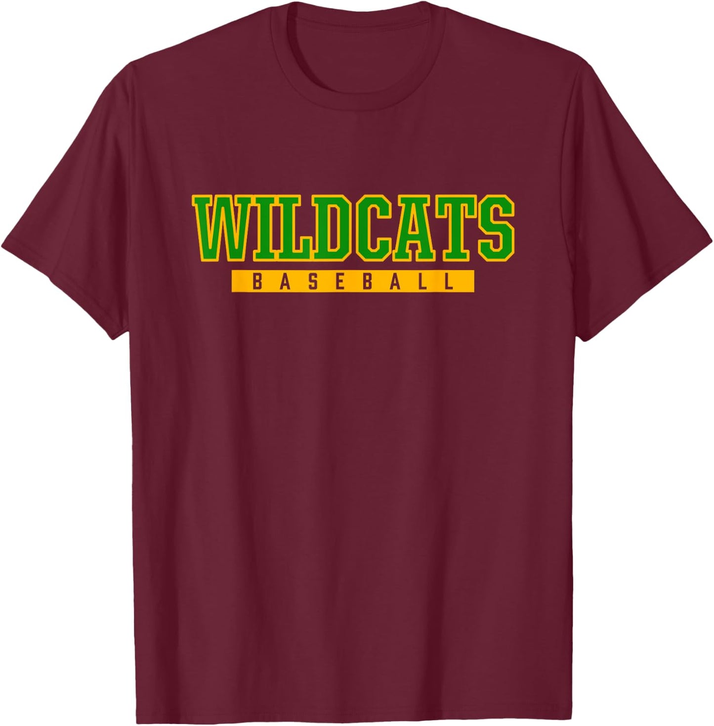 Brea Olinda Wildcats Baseball T-Shirt - T-Shirt | Maroon