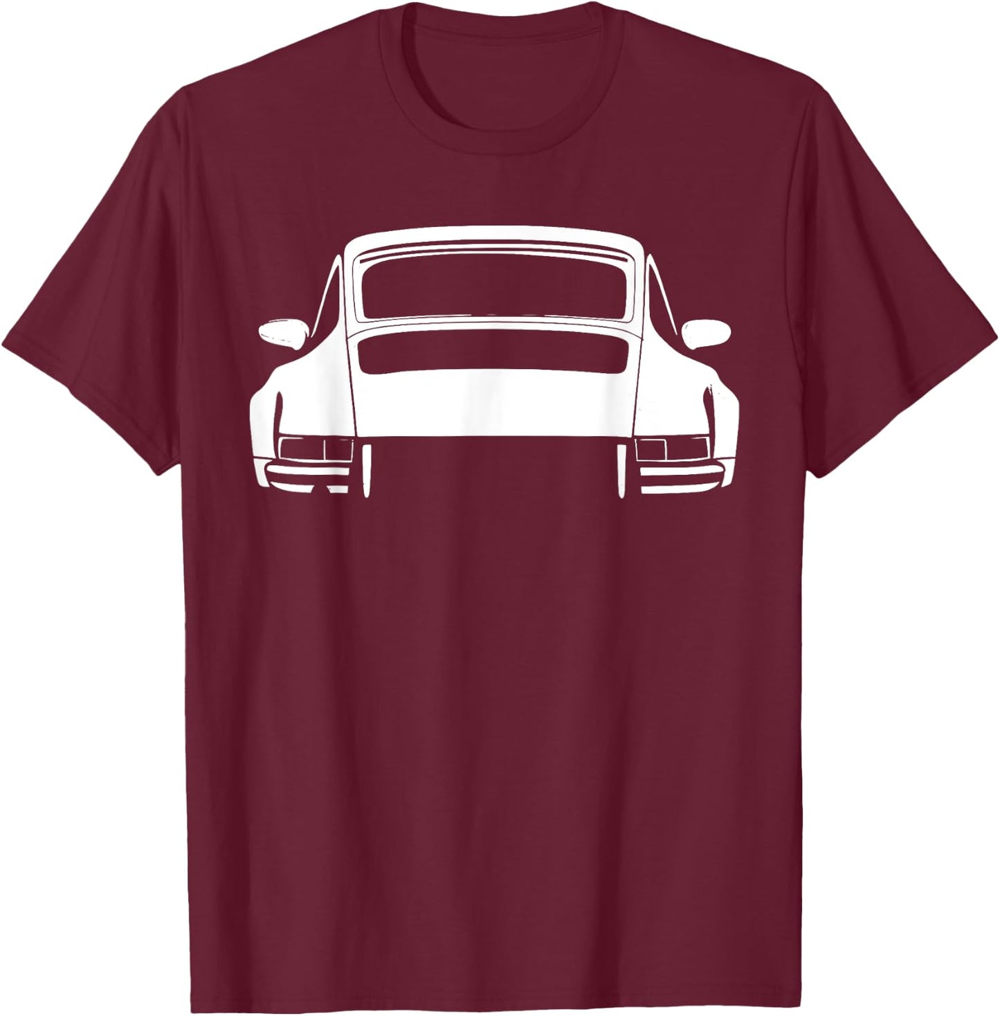 Legendary Racing Sports Car Iconic Racing Car Silhouette T-Shirt - T-Shirt | Maroon