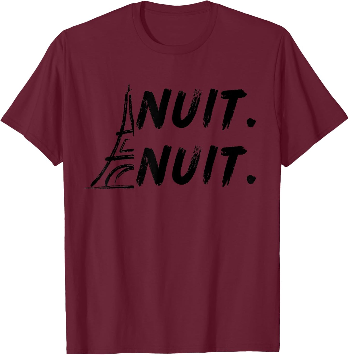 Nuit Nuit Funny quote Lover Basketball T-Shirt - T-Shirt | Maroon