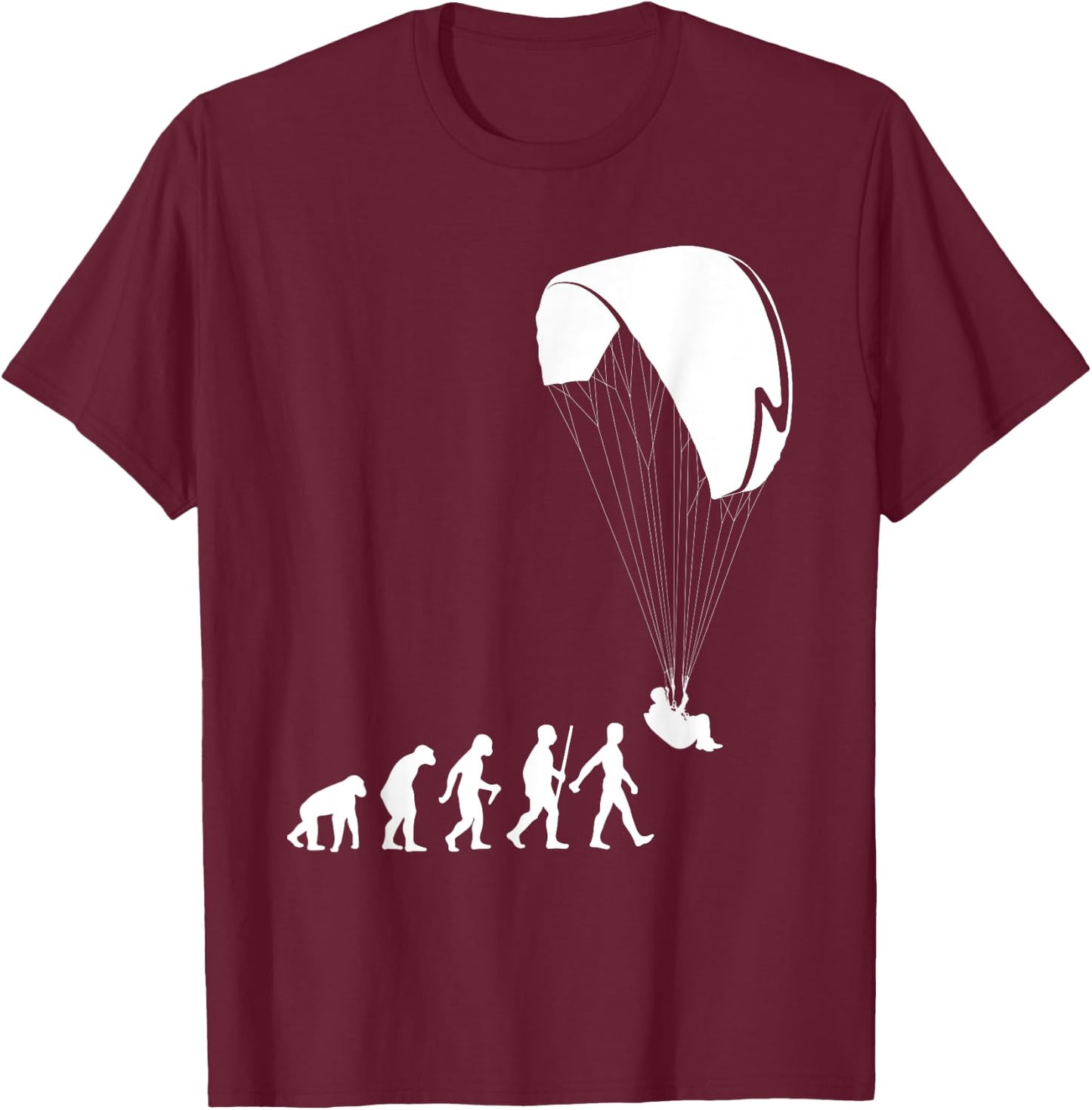 Cool Paragliding Design Women Paramotor Paraglider T-Shirt - T-Shirt | Maroon