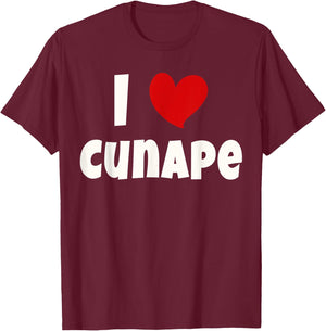 Cunape For Bolivian Food Lover Bolivia I Love Cunape T-Shirt - T-Shirt | Maroon
