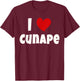 Cunape For Bolivian Food Lover Bolivia I Love Cunape T-Shirt - T-Shirt | Maroon