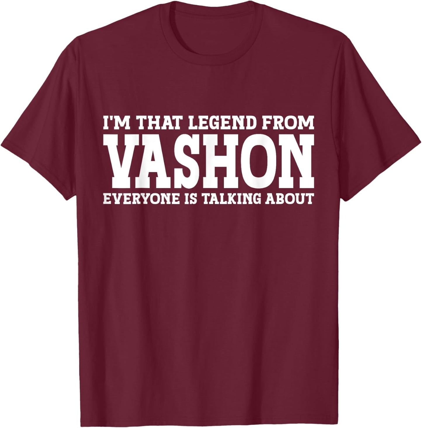 Vashon Hometown WA Washington Home Roots Funny City Vashon T-Shirt - T-Shirt | Maroon