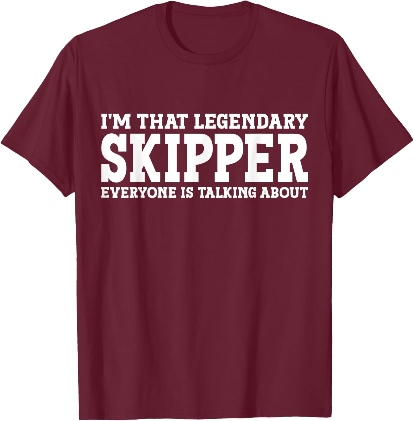 Skipper Surname Funny Team Family Last Name Skipper T-Shirt - T-Shirt | Maroon