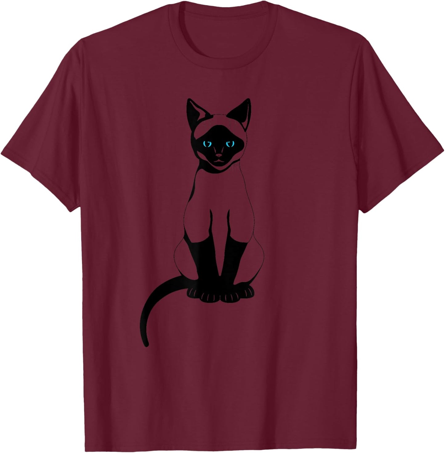 Siamese Cat T-Shirt - T-Shirt | Maroon