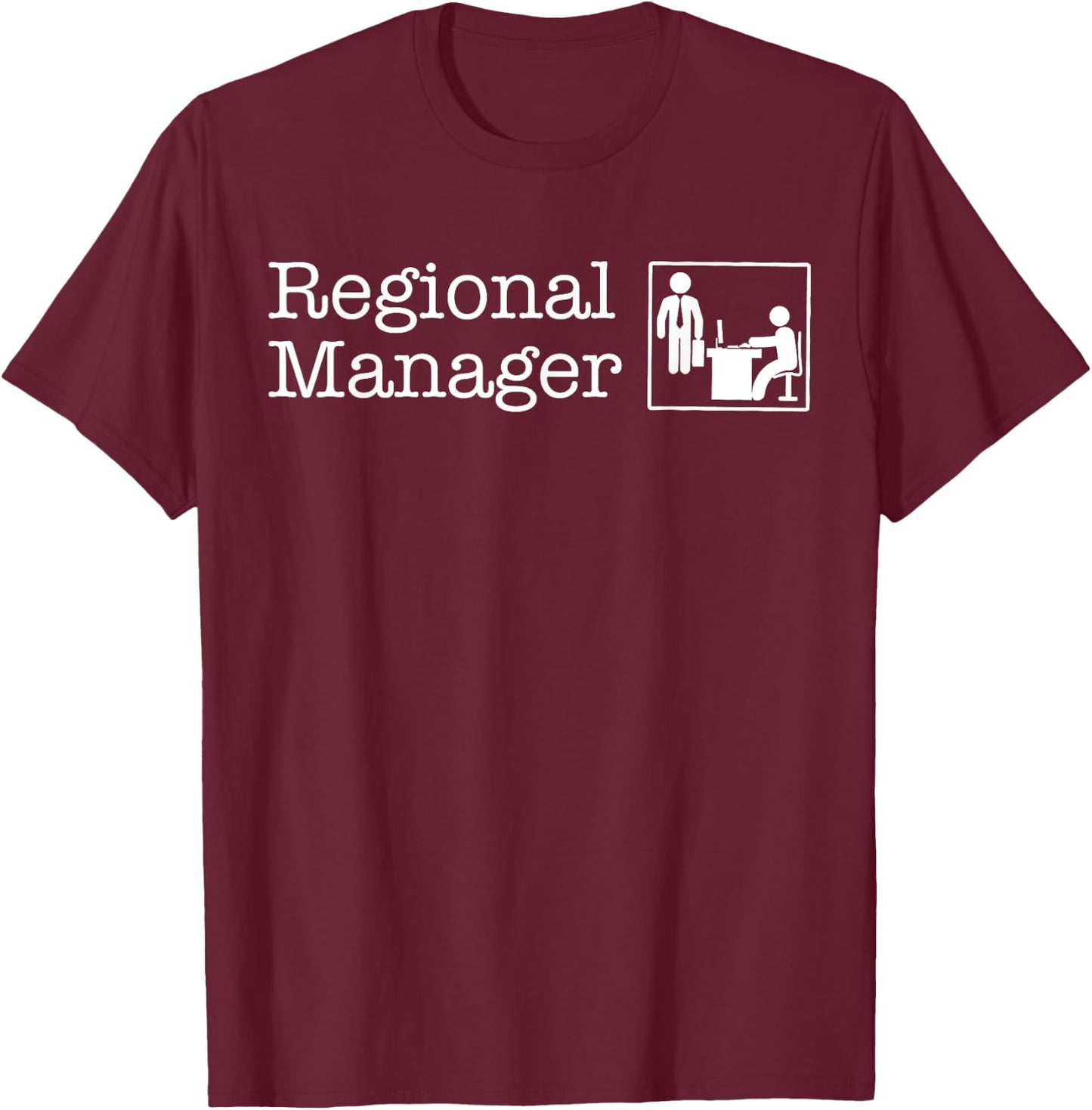 Regional Manager Assistant To The Regional Manager Matching T-Shirt - T-Shirt | Maroon