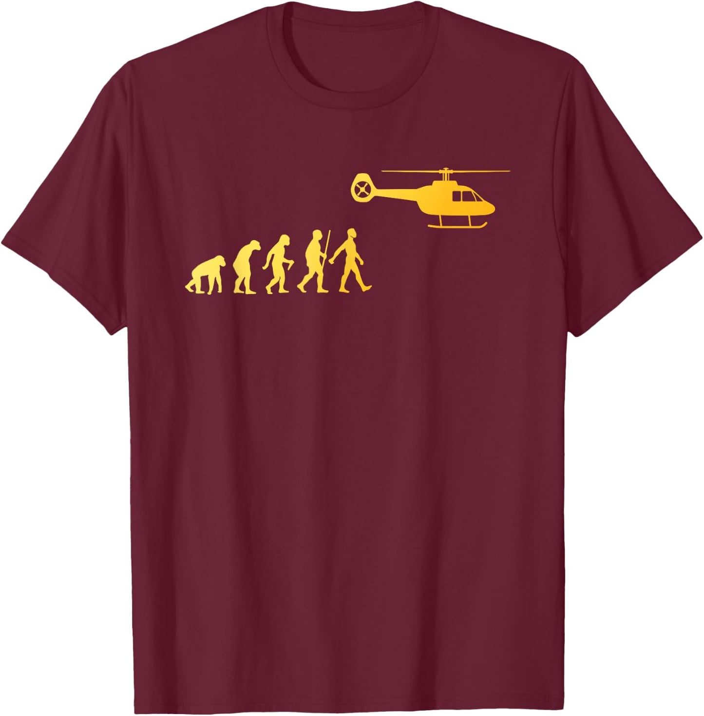 Helicopter Art Women Chopper Pilot Helicopter Lover T-Shirt - T-Shirt | Maroon