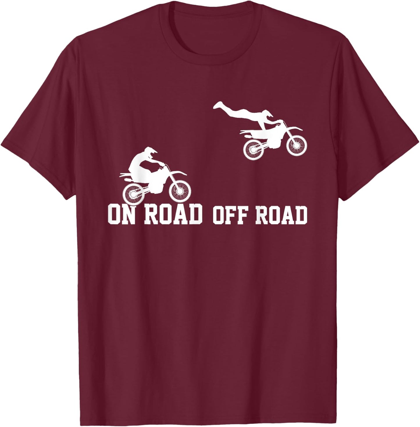 Kids motocross funny dirt bike toddler boy dirt biking T-Shirt - T-Shirt | Maroon